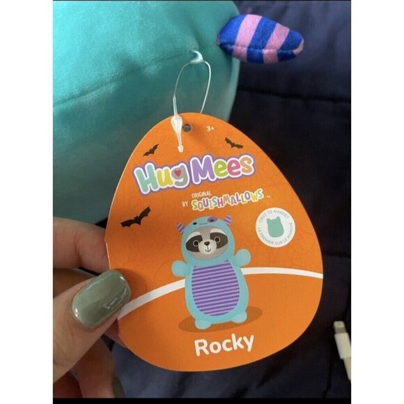 NWT SQUISHMALLOWS Halloween 2023 Rocky the Racoon in Monster Costume Huggies - Picture 3 of 4